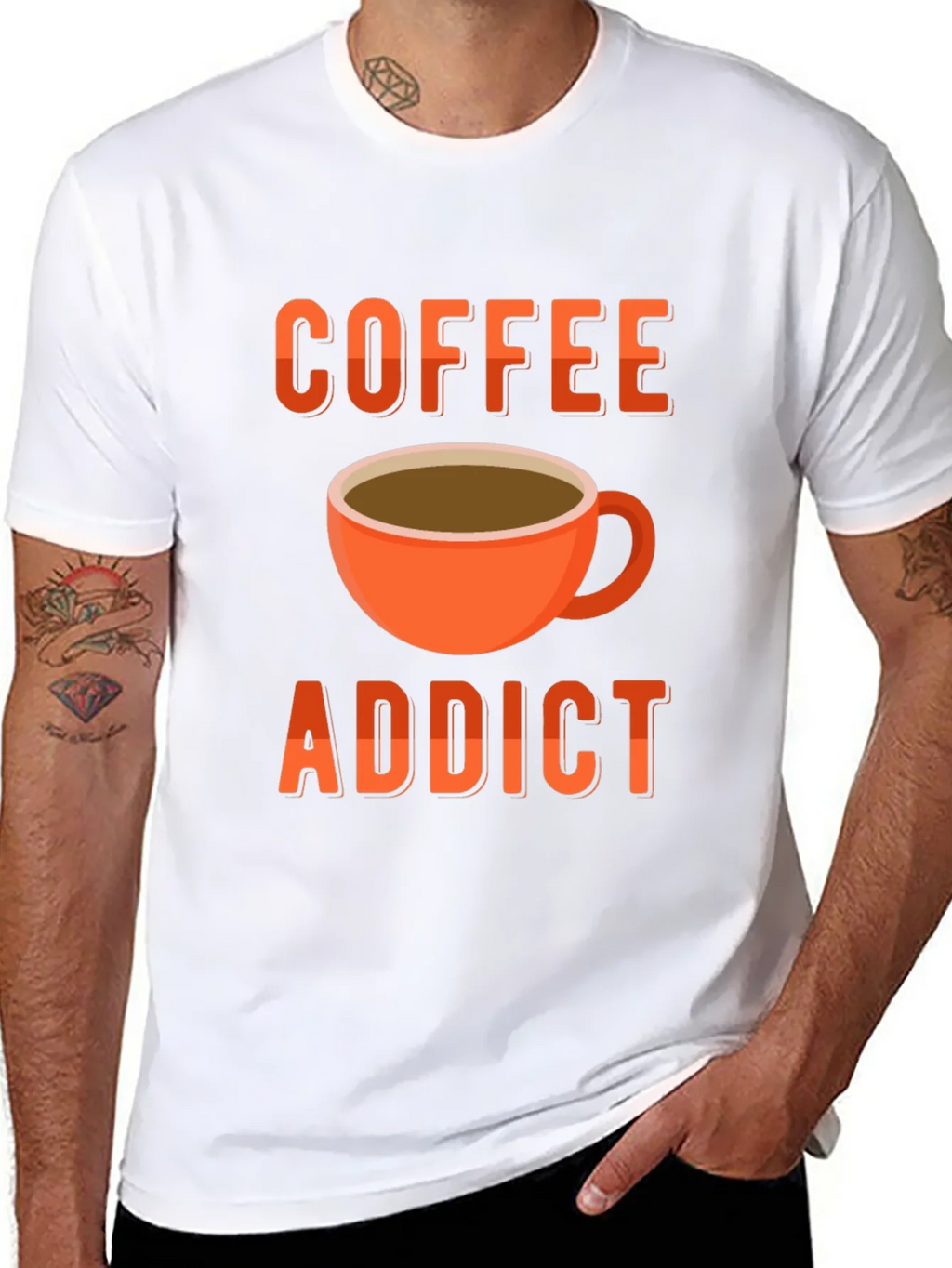 Coffee Addict T-Shirt - Black Graphic Tee product image 7