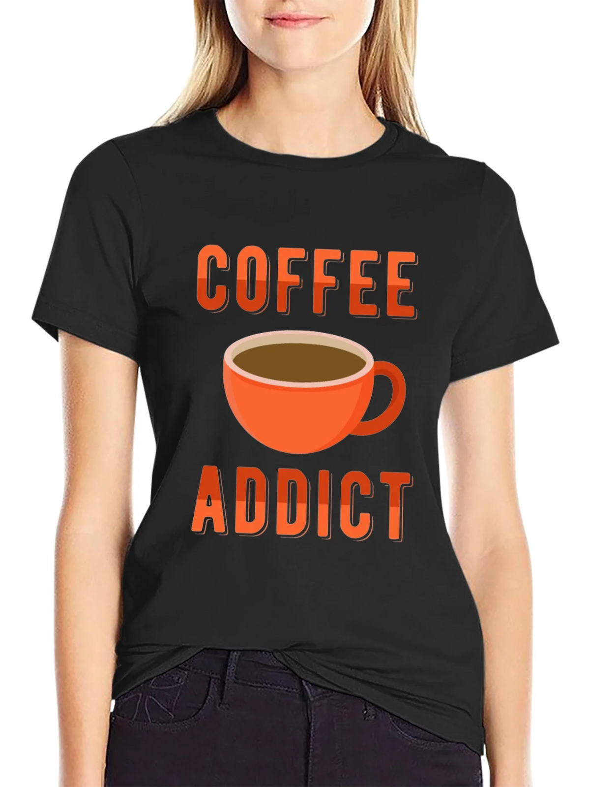 Coffee Addict T-Shirt - Black Graphic Tee product image 2