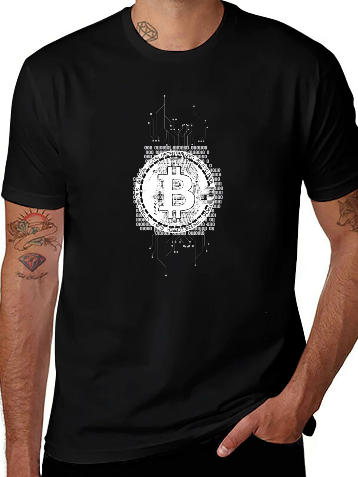 Bitcoin Crypto Tech T-Shirt product image 1