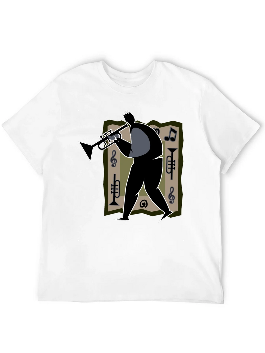 Jazz Musician Graphic Tee - Black Cotton T-Shirt product image 11