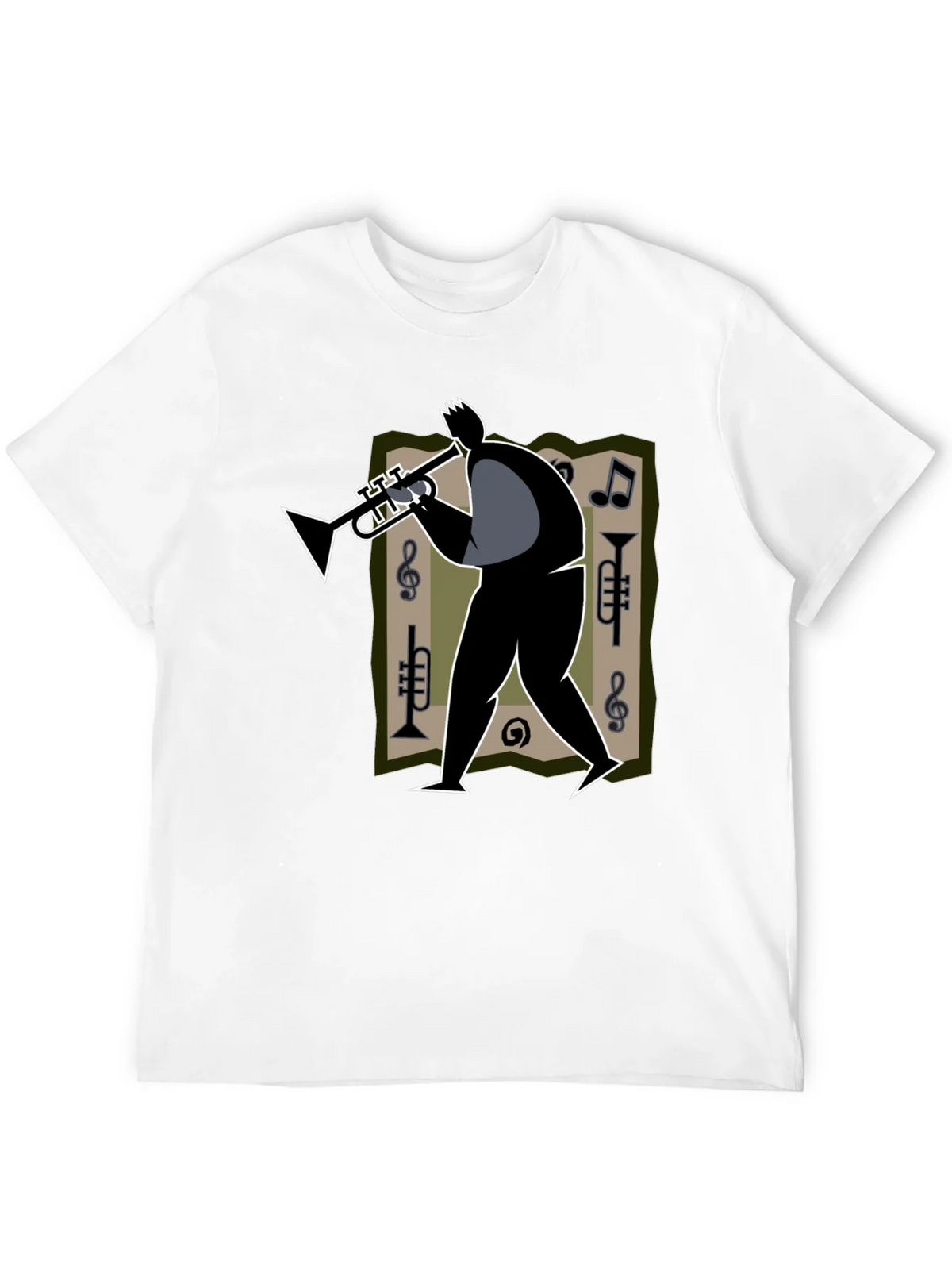 Jazz Musician Graphic Tee - Black Cotton T-Shirt product image 11
