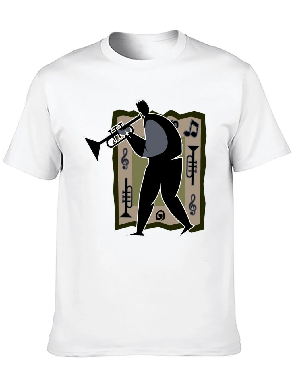 Jazz Musician Graphic Tee - Black Cotton T-Shirt product image 9