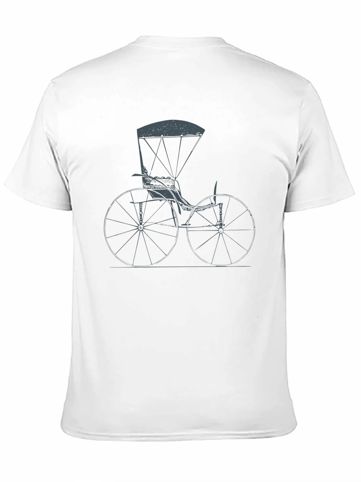 Vintage High Wheel Bike Graphic Tee product image 7