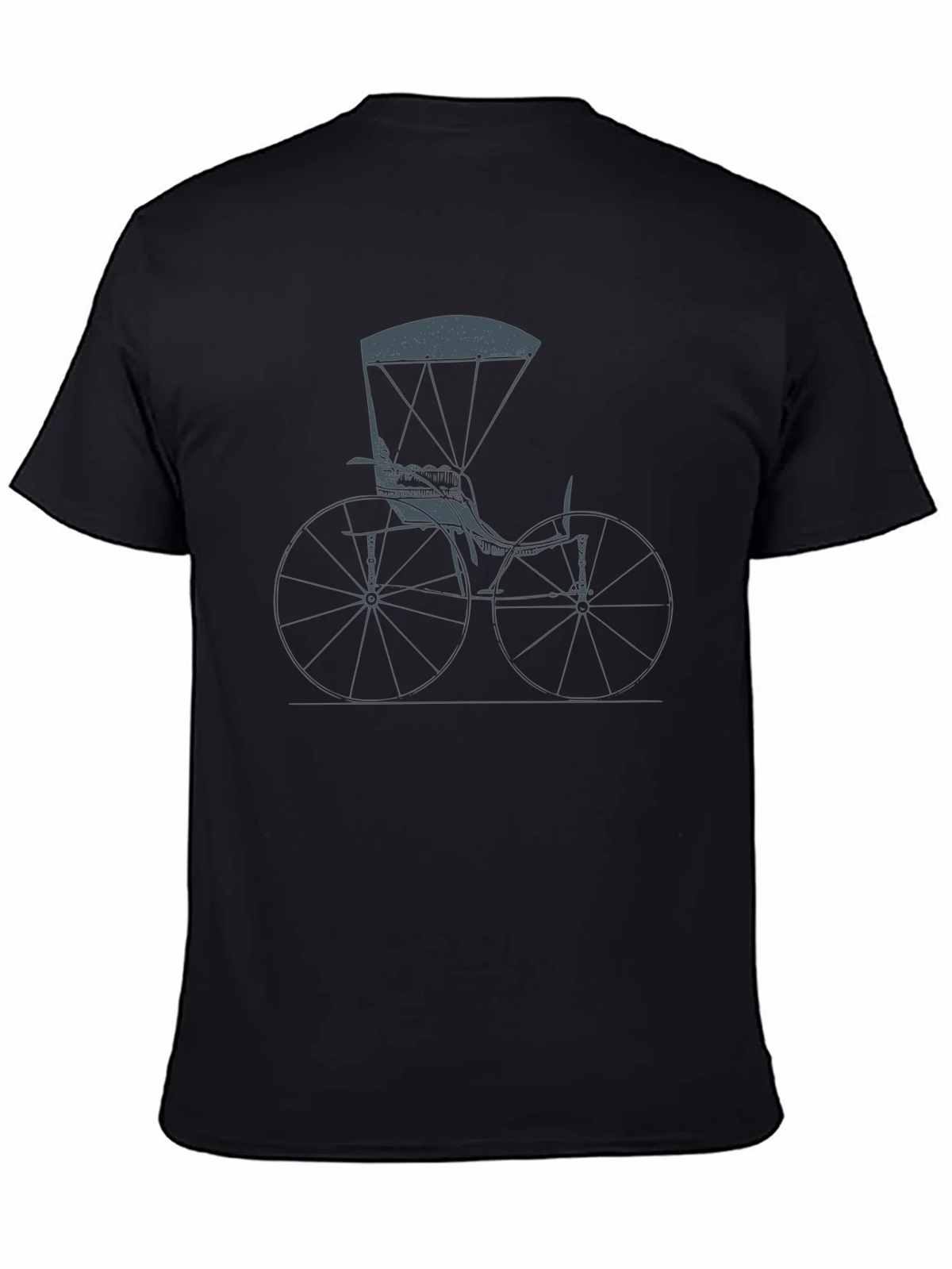 Vintage High Wheel Bike Graphic Tee product image 4