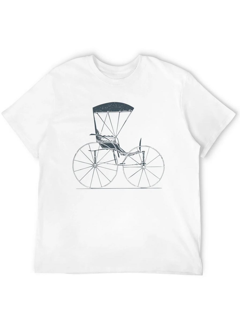 Vintage High Wheel Bike Graphic Tee product image 8