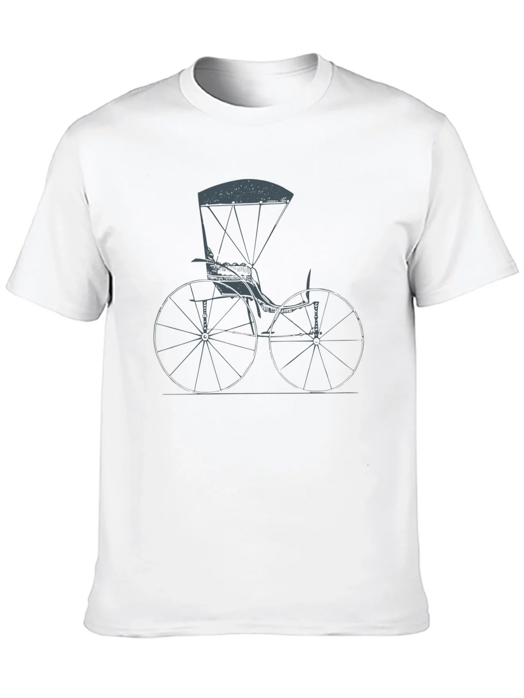 Vintage High Wheel Bike Graphic Tee product image 6
