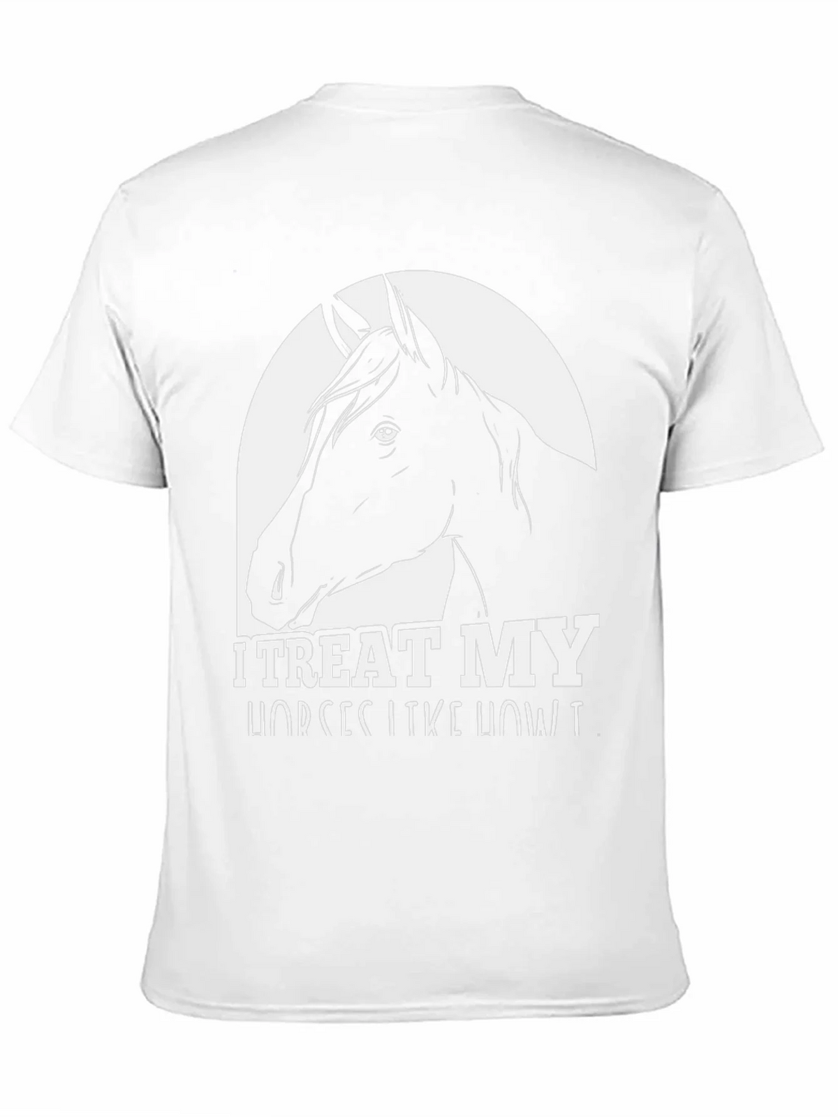 I Treat My Horses Like Royalty Black Graphic Tee product image 8