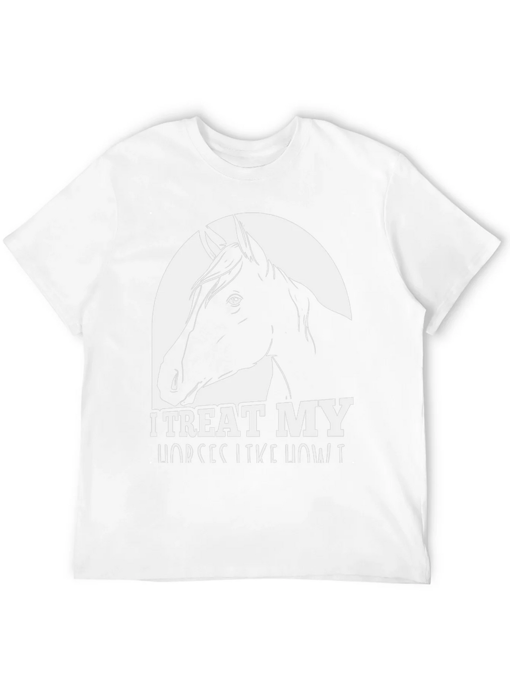 I Treat My Horses Like Royalty Black Graphic Tee product image 9