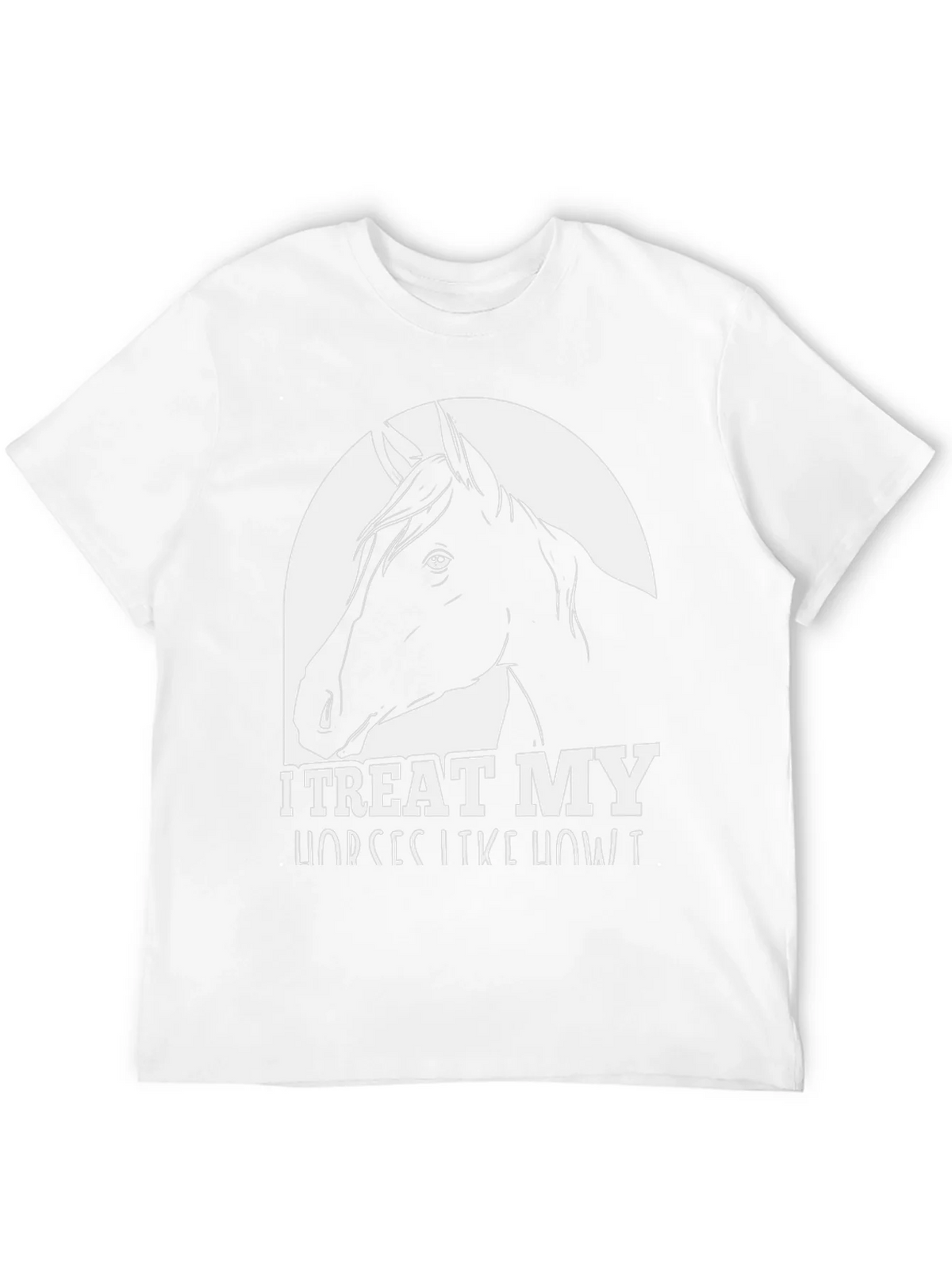 I Treat My Horses Like Royalty Black Graphic Tee product image 9