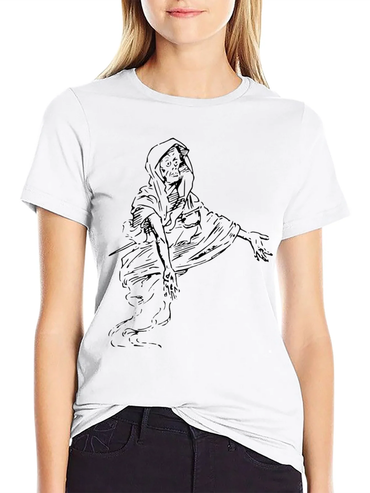 Grim Reaper Graphic Tee - Black product image 8