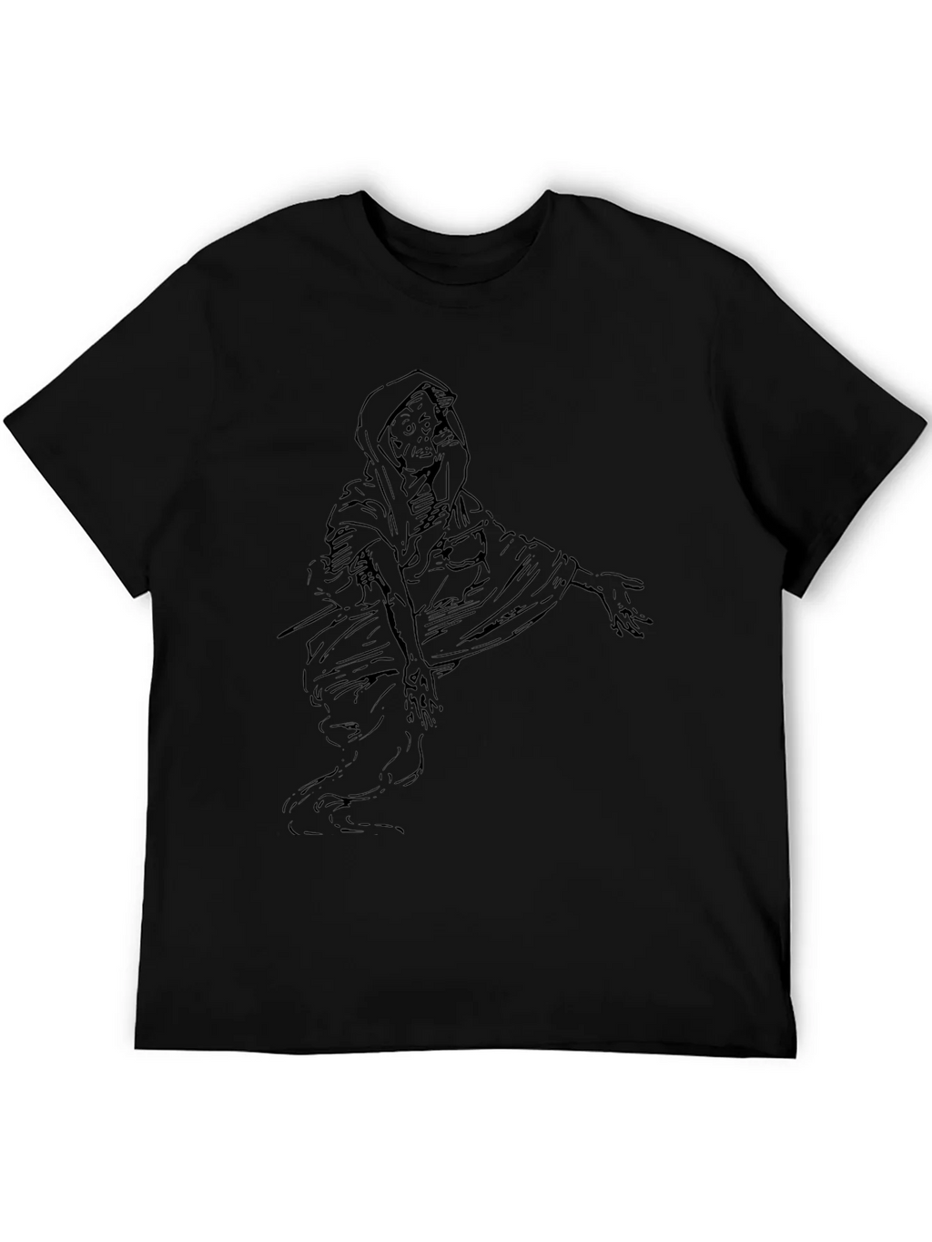 Grim Reaper Graphic Tee - Black product image 5