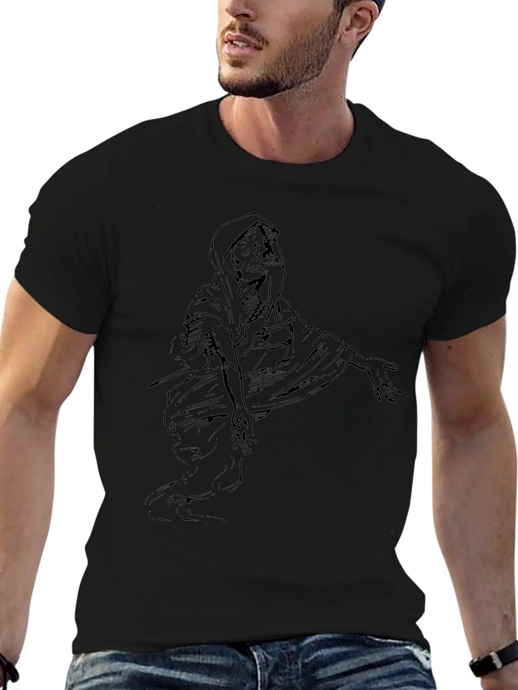 Grim Reaper Graphic Tee - Black product image 6
