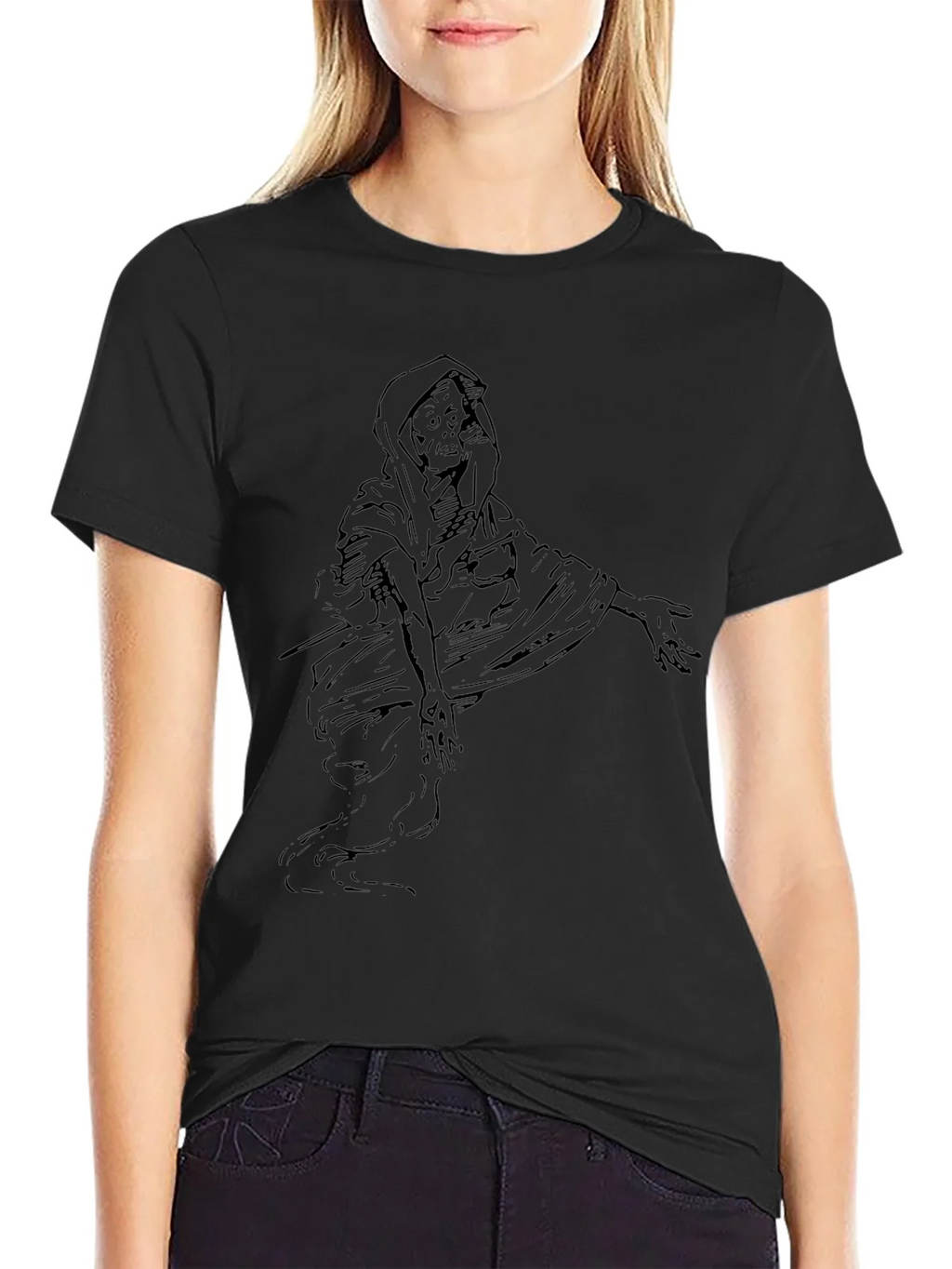 Grim Reaper Graphic Tee - Black product image 2