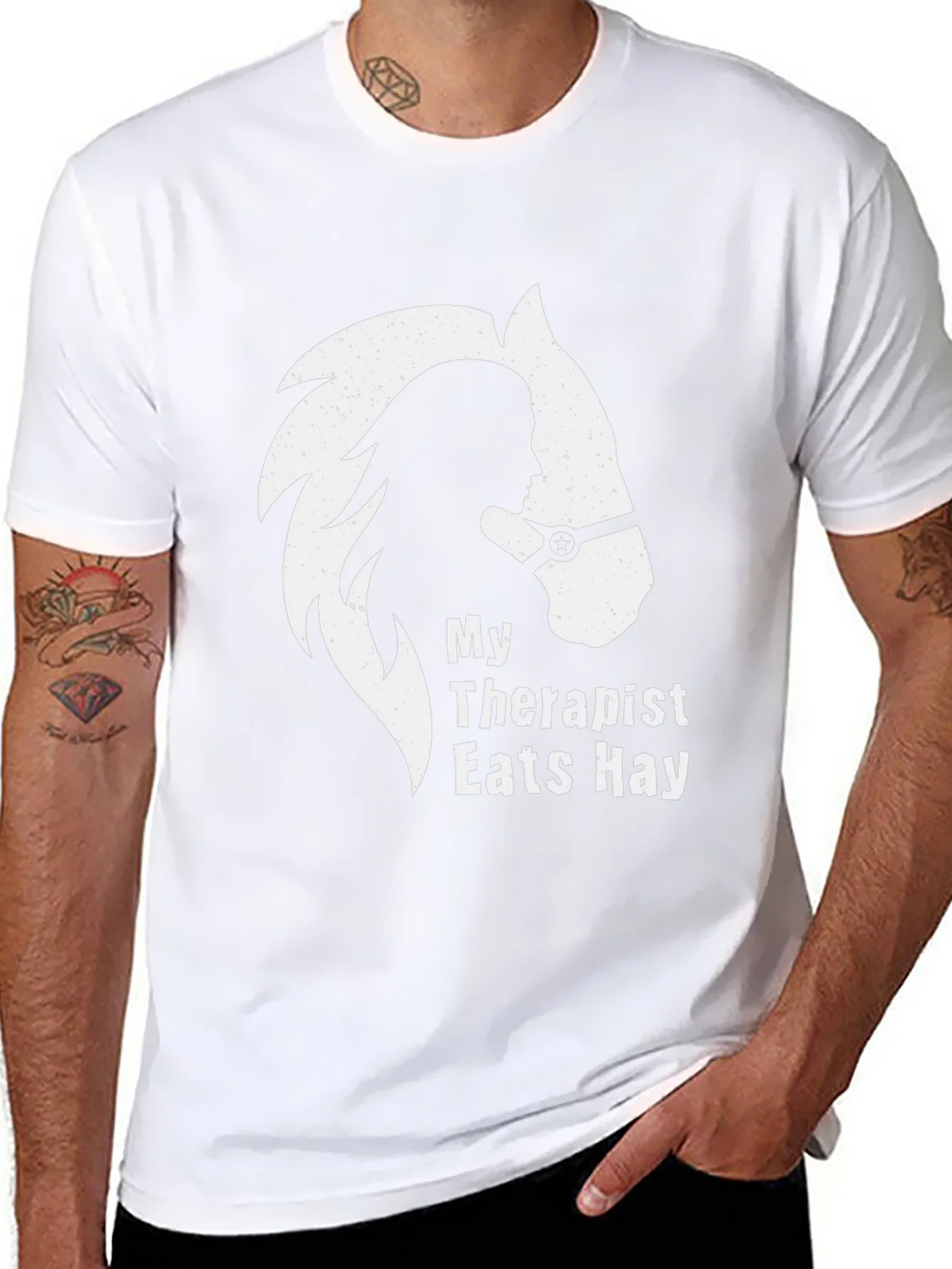 My Therapist Eats Hay T-Shirt - Horse Lover Tee product image 7