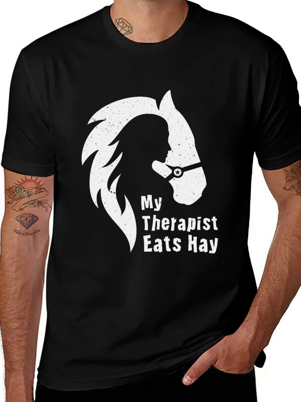 My Therapist Eats Hay T-Shirt - Horse Lover Tee product image 1