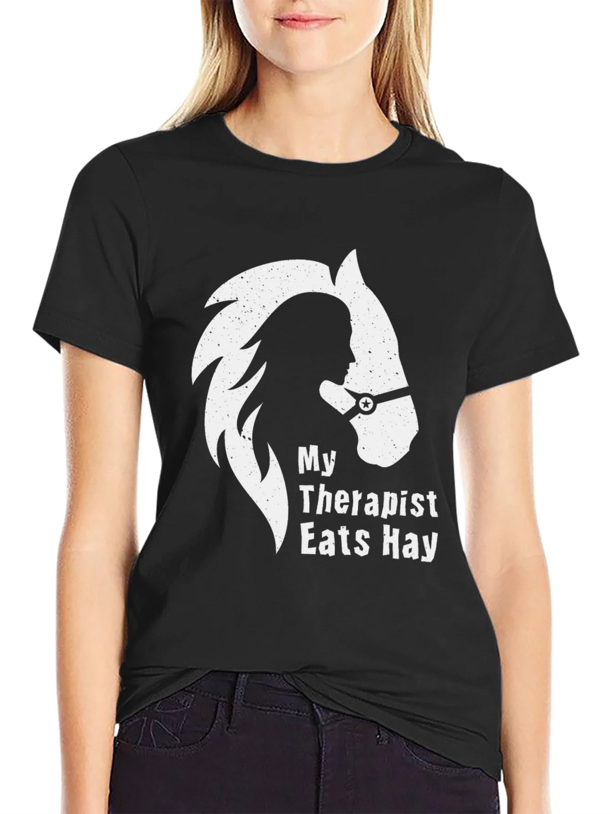 My Therapist Eats Hay T-Shirt - Horse Lover Tee product image 2