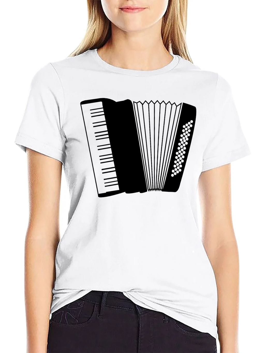 Accordion Graphic Tee - Stylish Musical Instrument Shirt product image 8