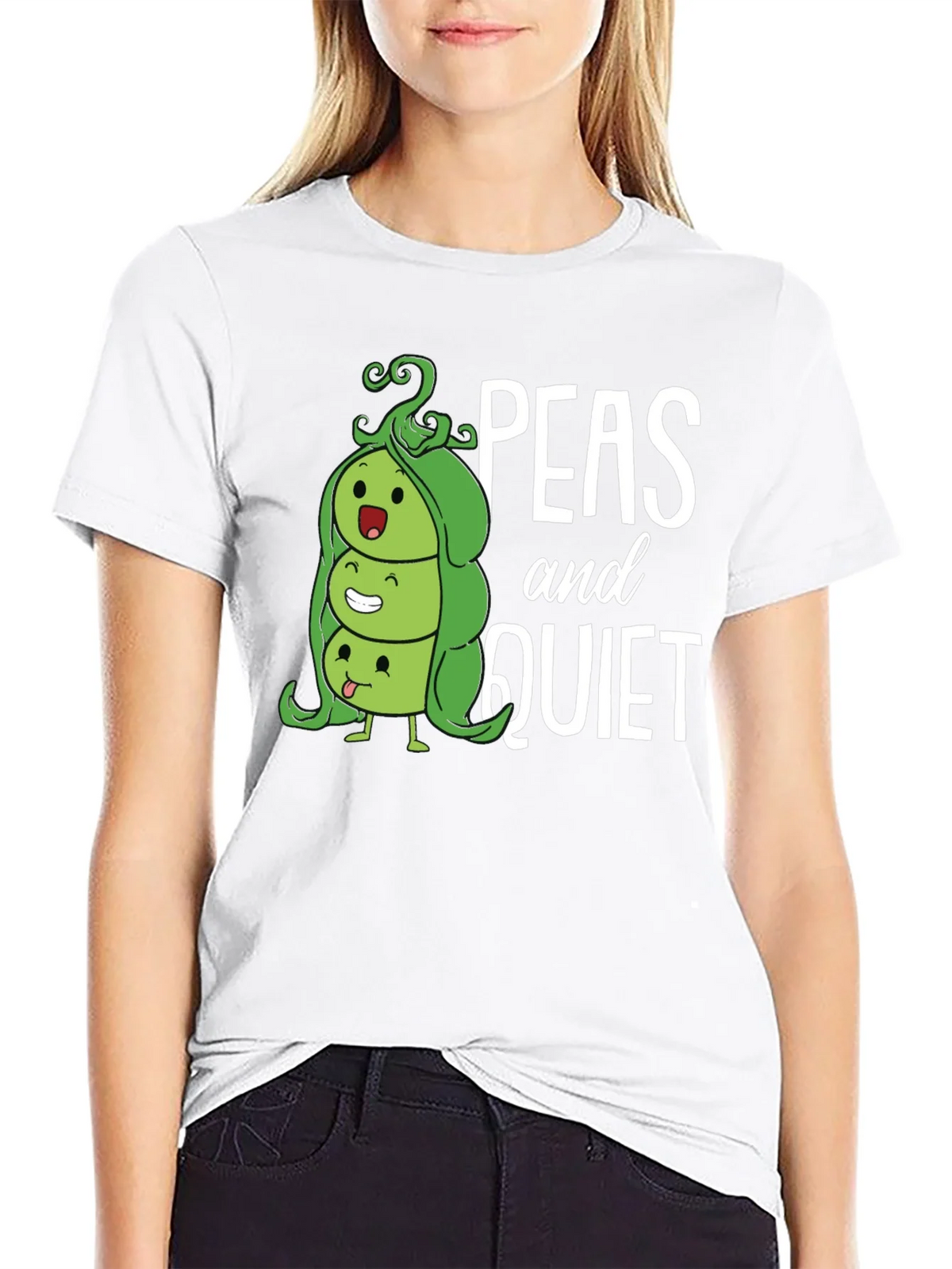 Peas and Quiet Graphic T-Shirt product image 7
