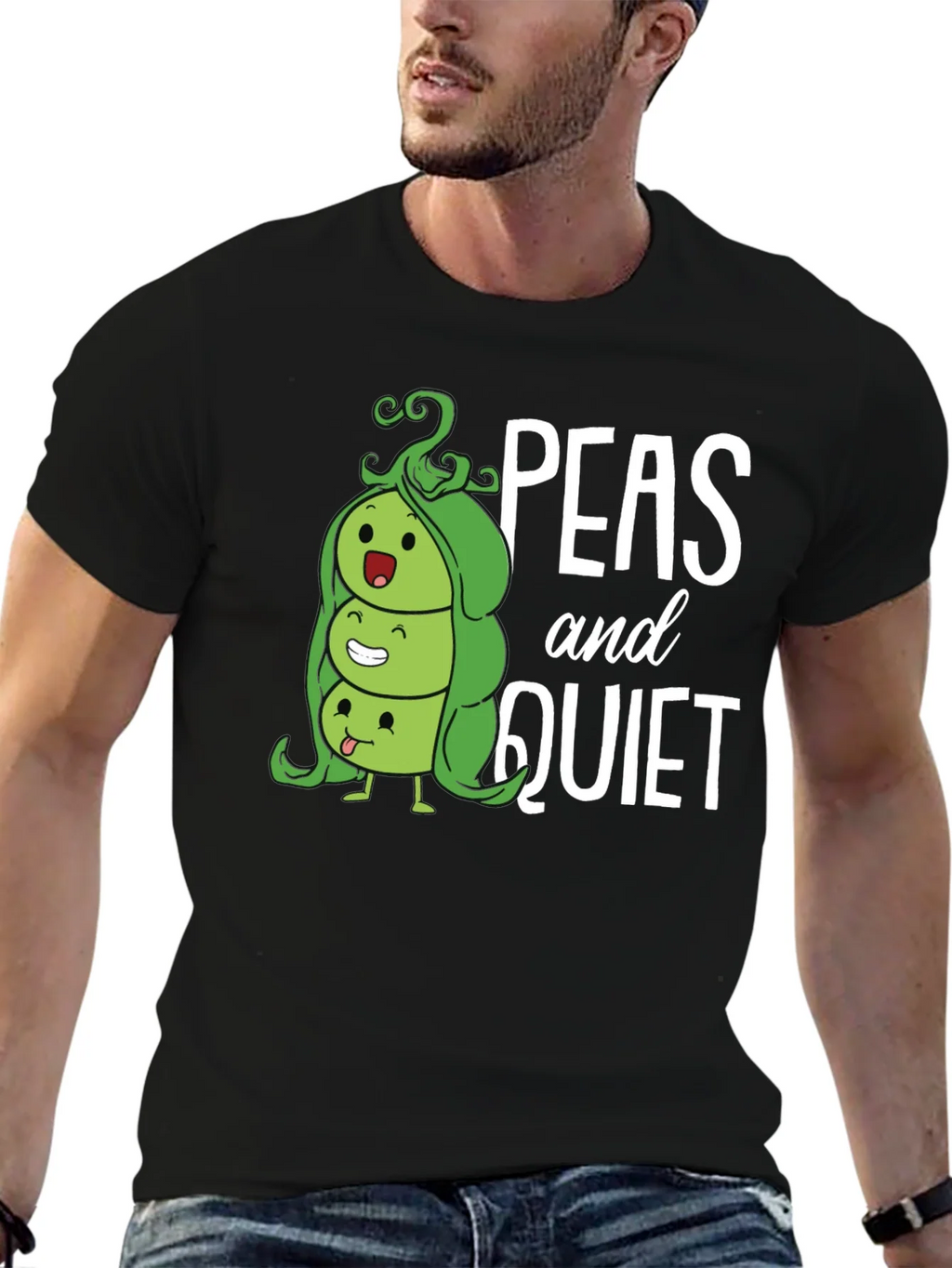 Peas and Quiet Graphic T-Shirt product image 5