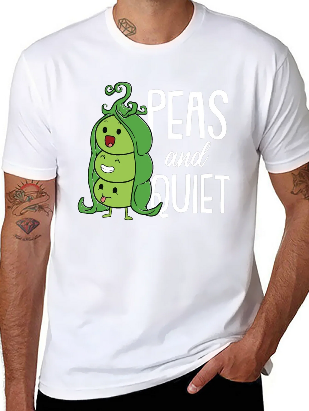 Peas and Quiet Graphic T-Shirt product image 6