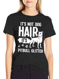 Pitbull Glitter Graphic T-Shirt - Dog Lover Tee product image 1