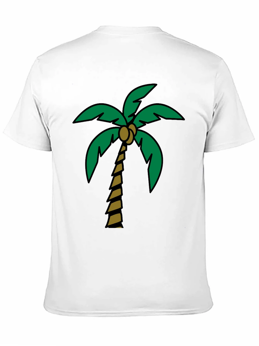 Tropical Palm Tree Graphic Tee - Black Cotton Blend product image 10