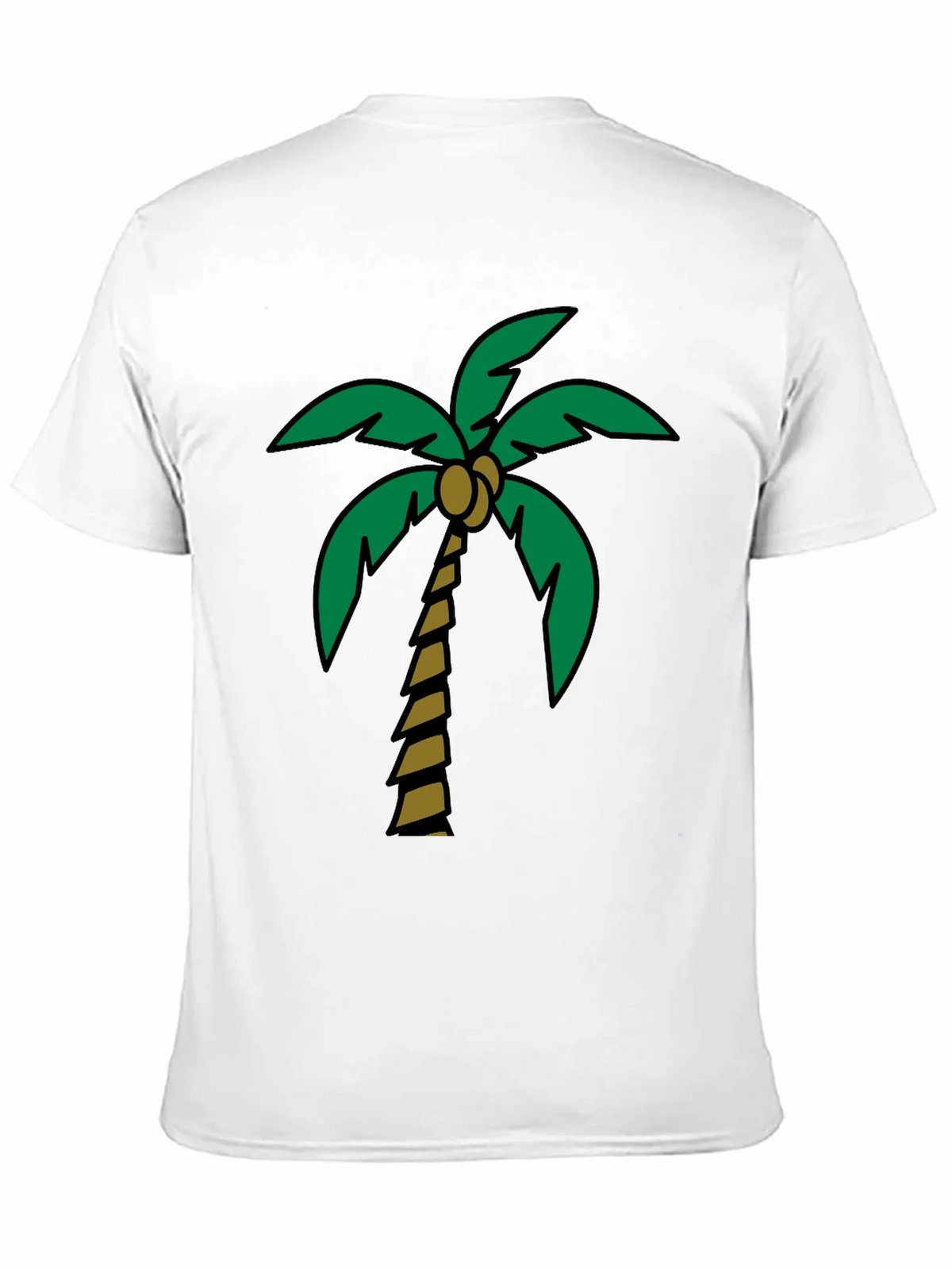 Tropical Palm Tree Graphic Tee - Black Cotton Blend product image 10