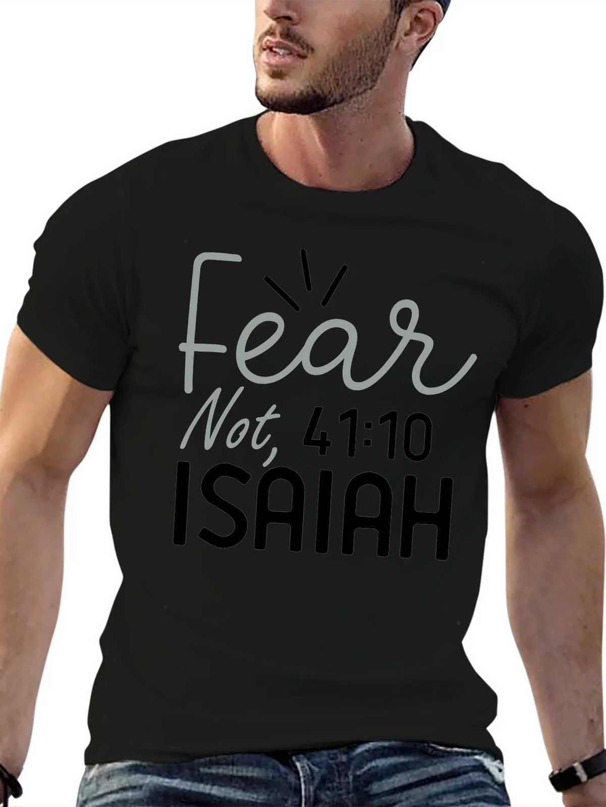Fear Not Isaiah Bible Verse T-Shirt product image 6