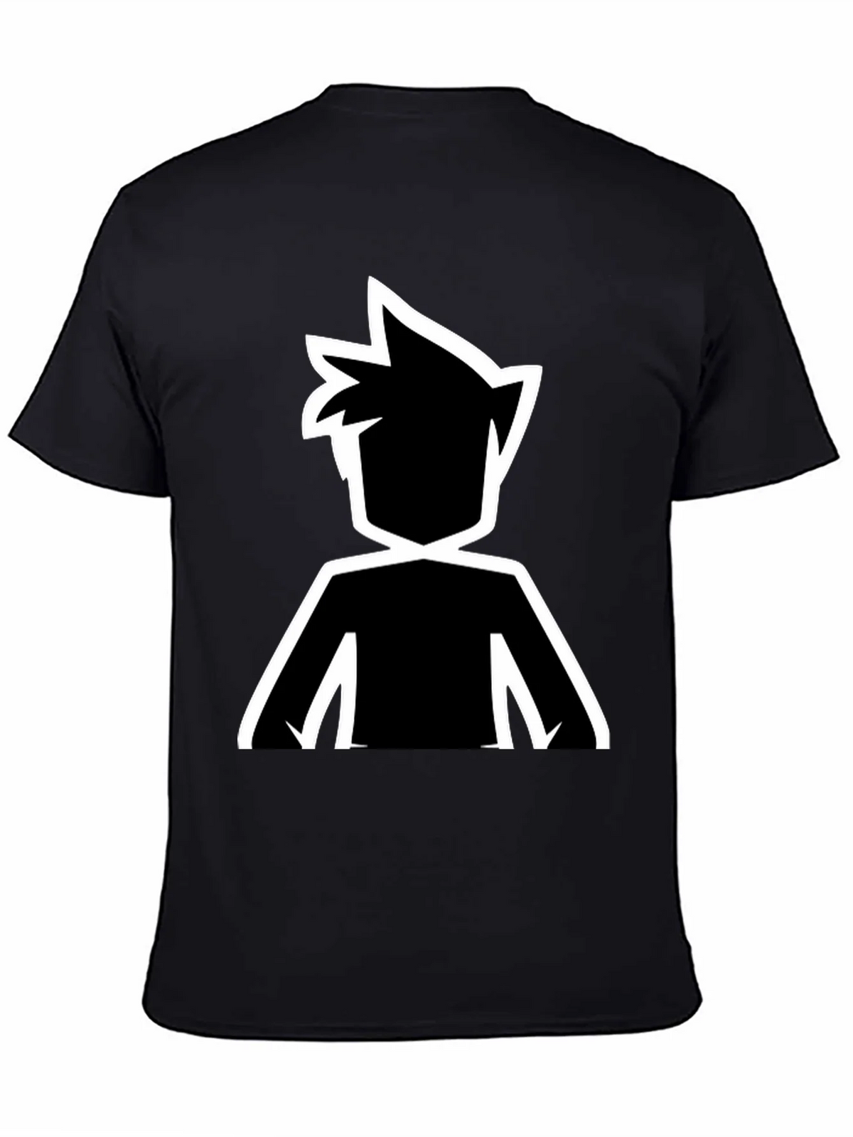 Stylized Silhouette Graphic Tee - Black product image 4