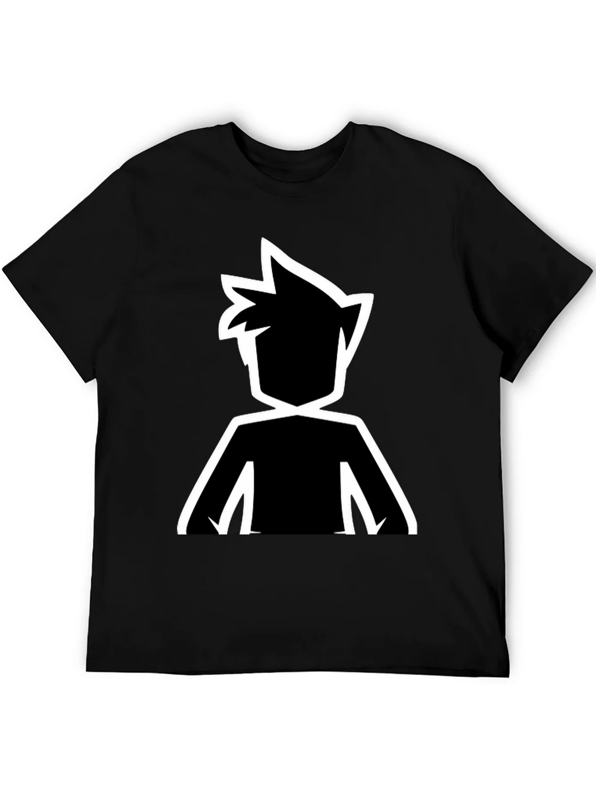Stylized Silhouette Graphic Tee - Black product image 5