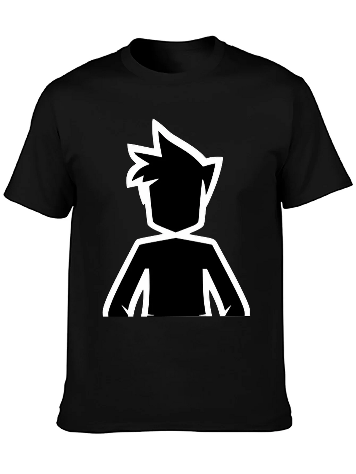 Stylized Silhouette Graphic Tee - Black product image 3