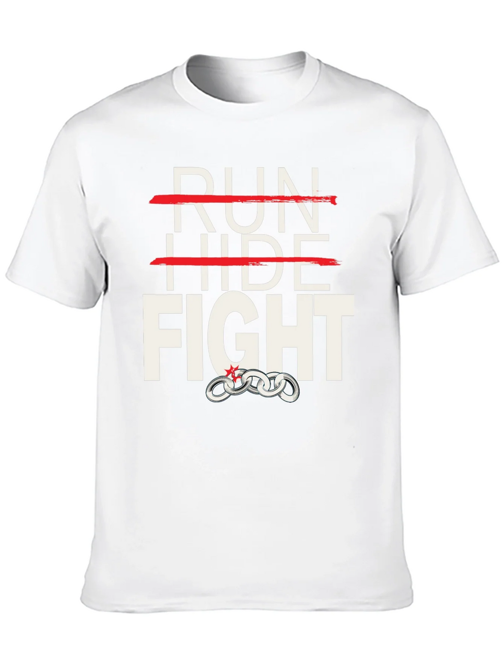 Run Hide Fight Graphic T-Shirt product image 9