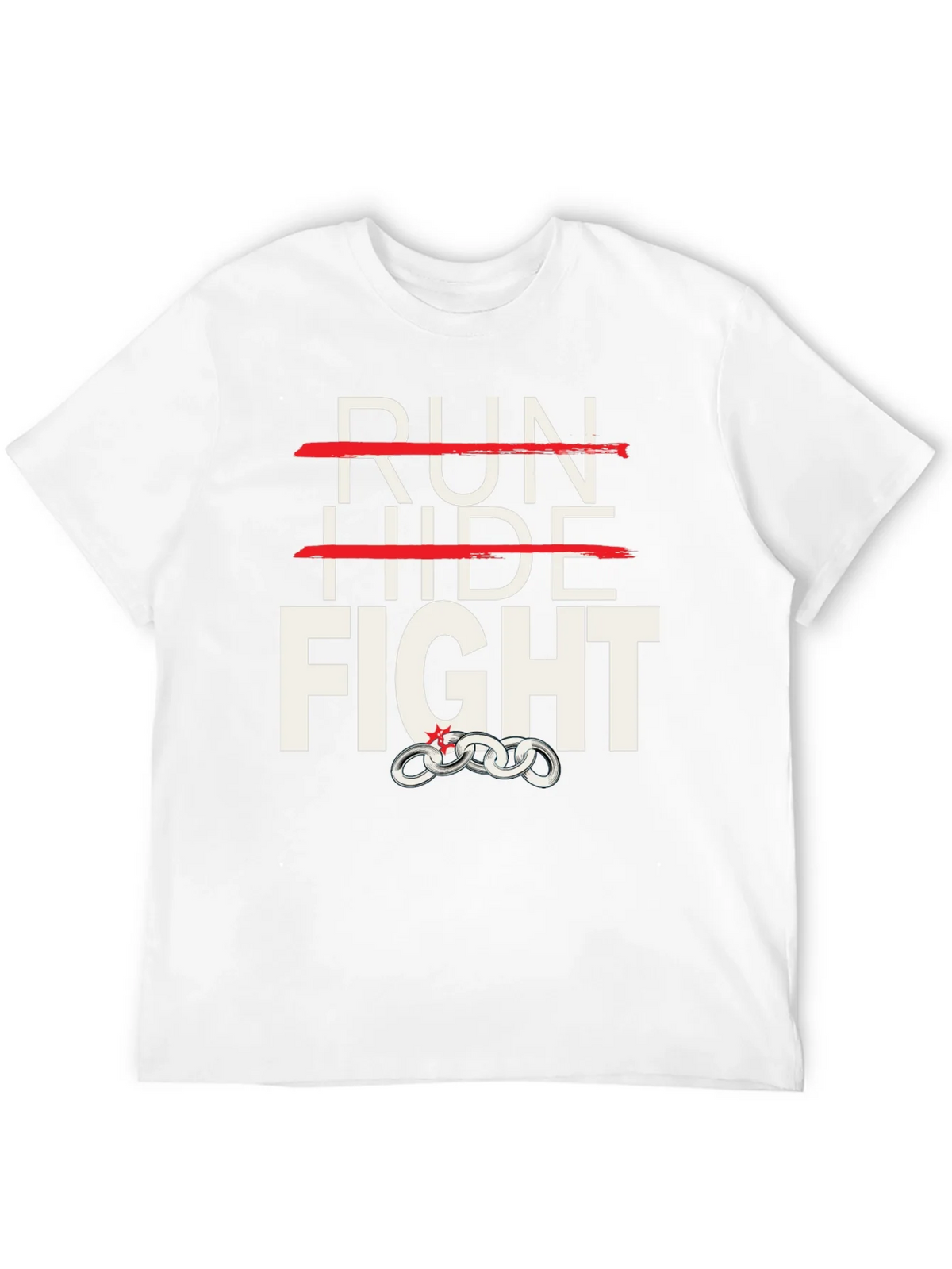 Run Hide Fight Graphic T-Shirt product image 10
