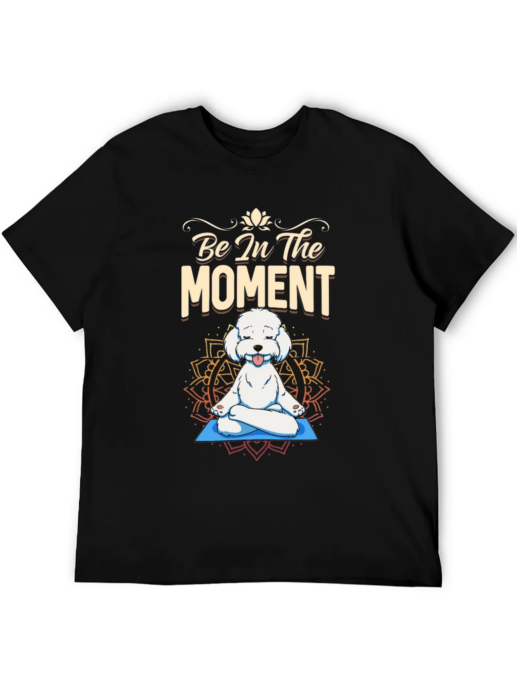 Zen Dog T-Shirt - Be In The Moment Yoga Tee product image 5