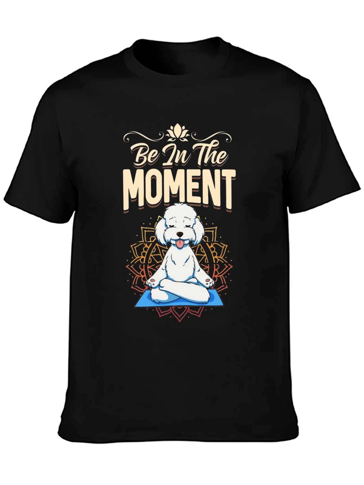 Zen Dog T-Shirt - Be In The Moment Yoga Tee product image 3