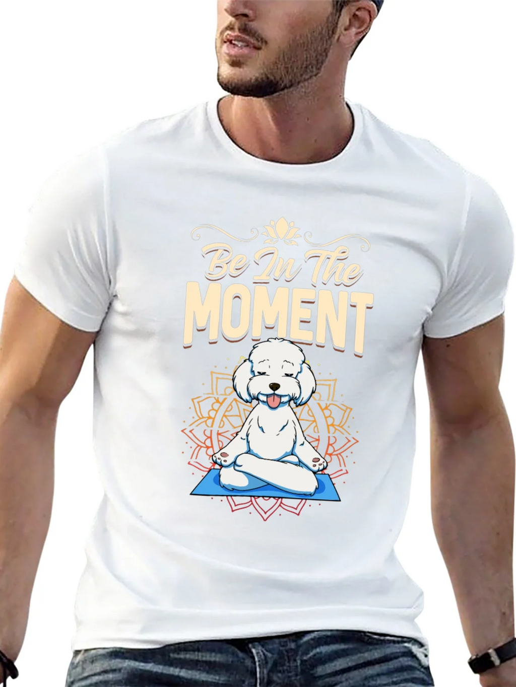 Zen Dog T-Shirt - Be In The Moment Yoga Tee product image 12