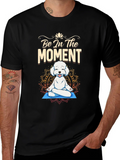Zen Dog T-Shirt - Be In The Moment Yoga Tee product image 1