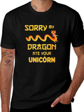 Sorry My Dragon Ate Your Unicorn Graphic T-Shirt product image 1