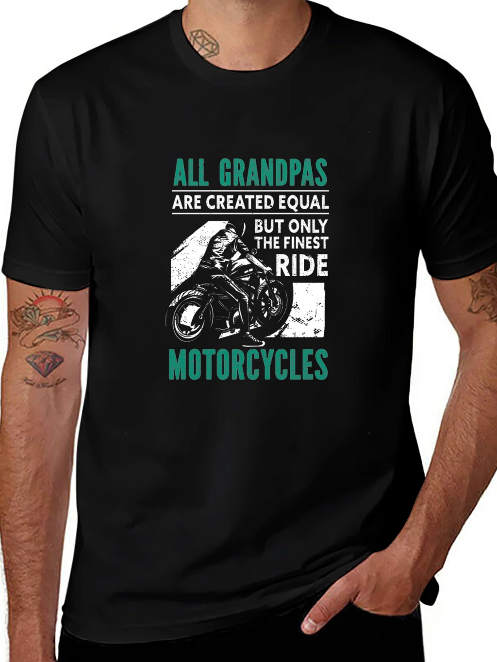 All Grandpas Ride Motorcycles Graphic Tee product image 1