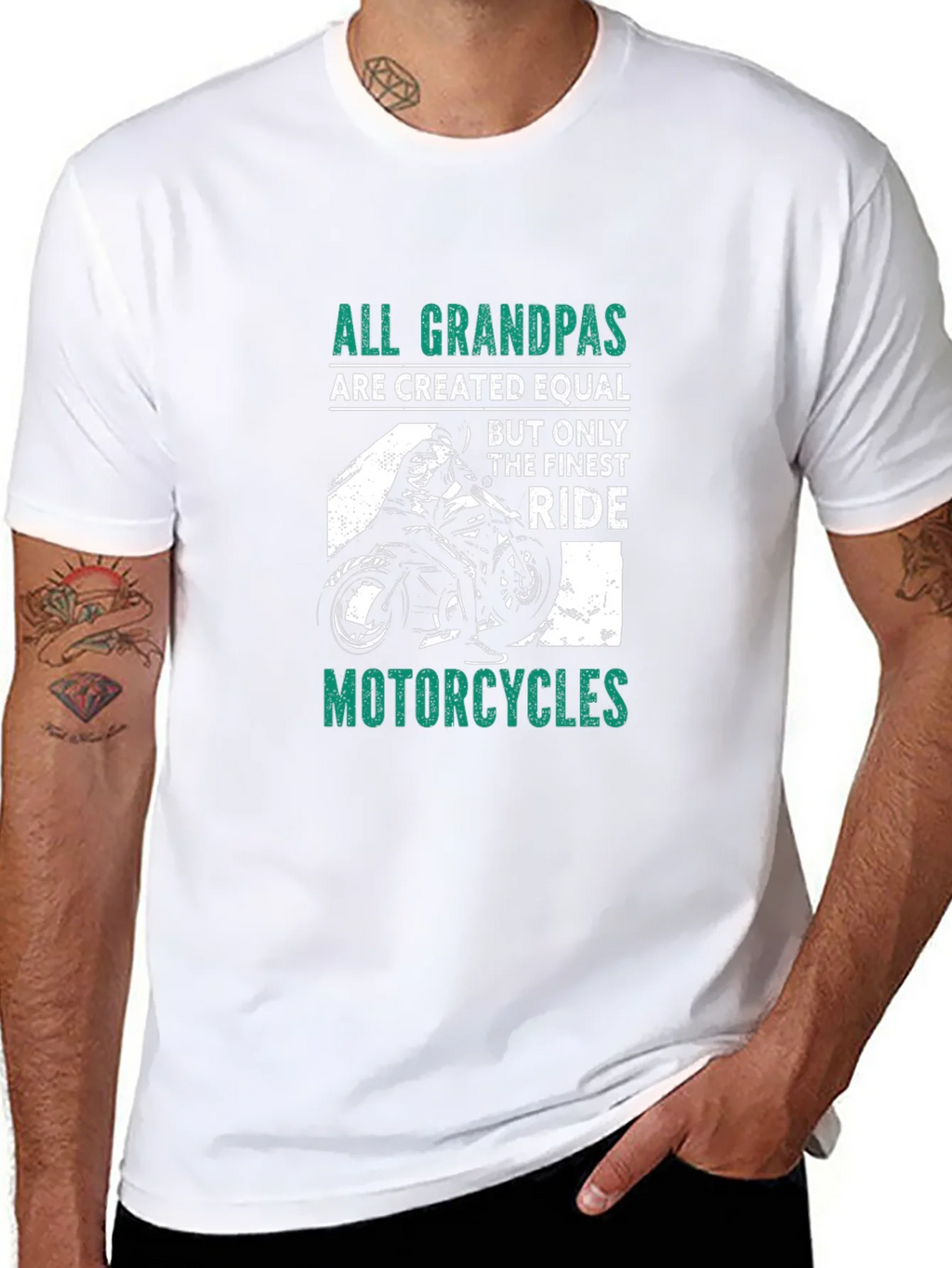 All Grandpas Ride Motorcycles Graphic Tee product image 7