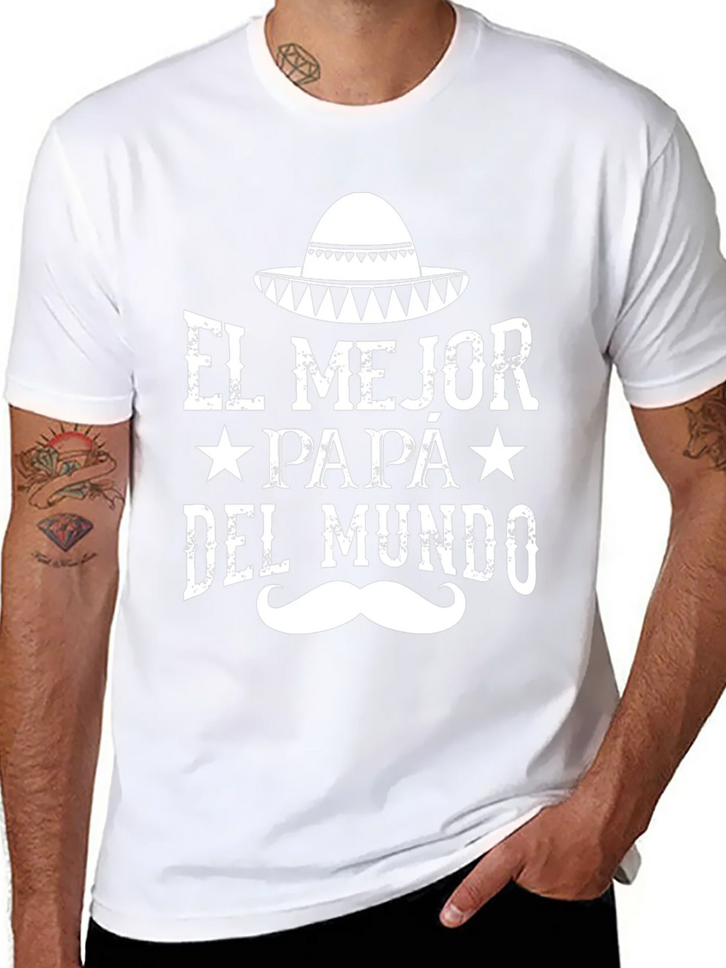 El Mejor Papa Del Mundo T-Shirt product image 6