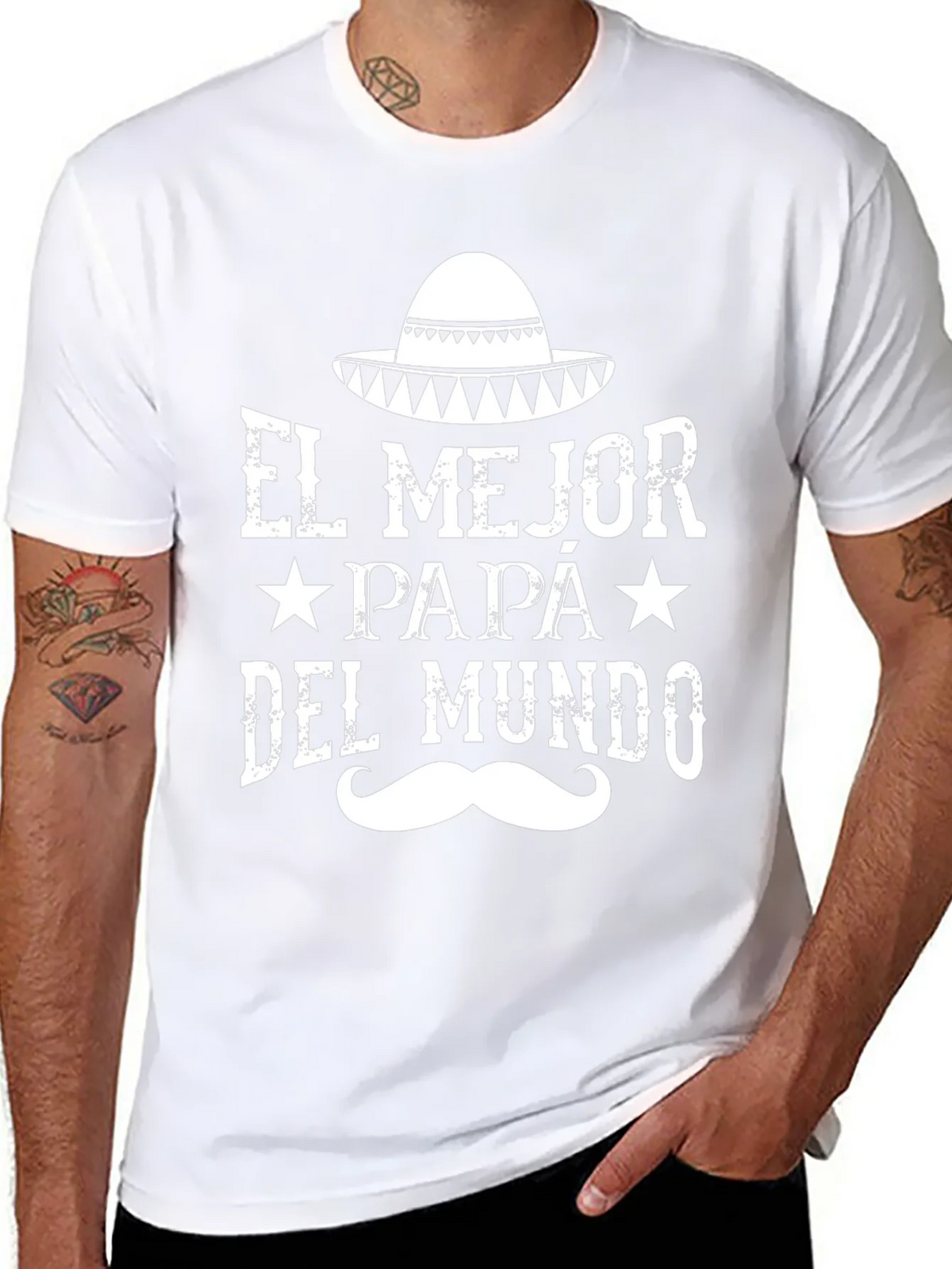 El Mejor Papa Del Mundo T-Shirt product image 6