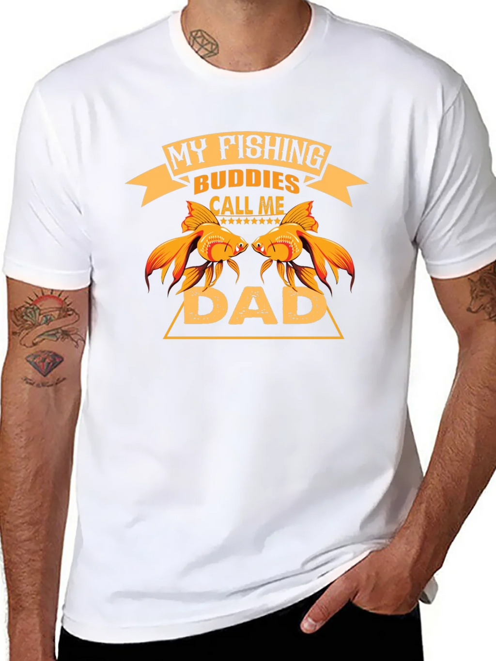 My Fishing Buddies Call Me Dad T-Shirt product image 7