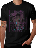 Calgary City Map Graphic Tee - Black Urban Style Shirt product image 1