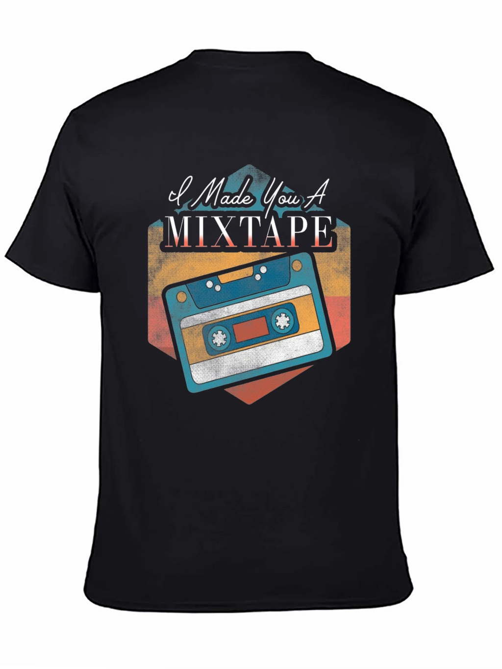 I Made You A Mixtape Black T-Shirt product image 4