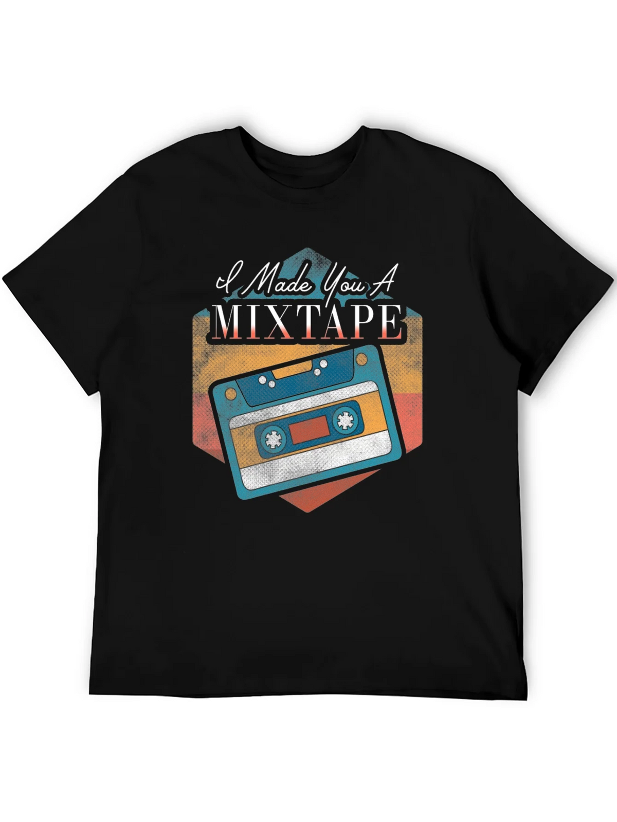 I Made You A Mixtape Black T-Shirt product image 5
