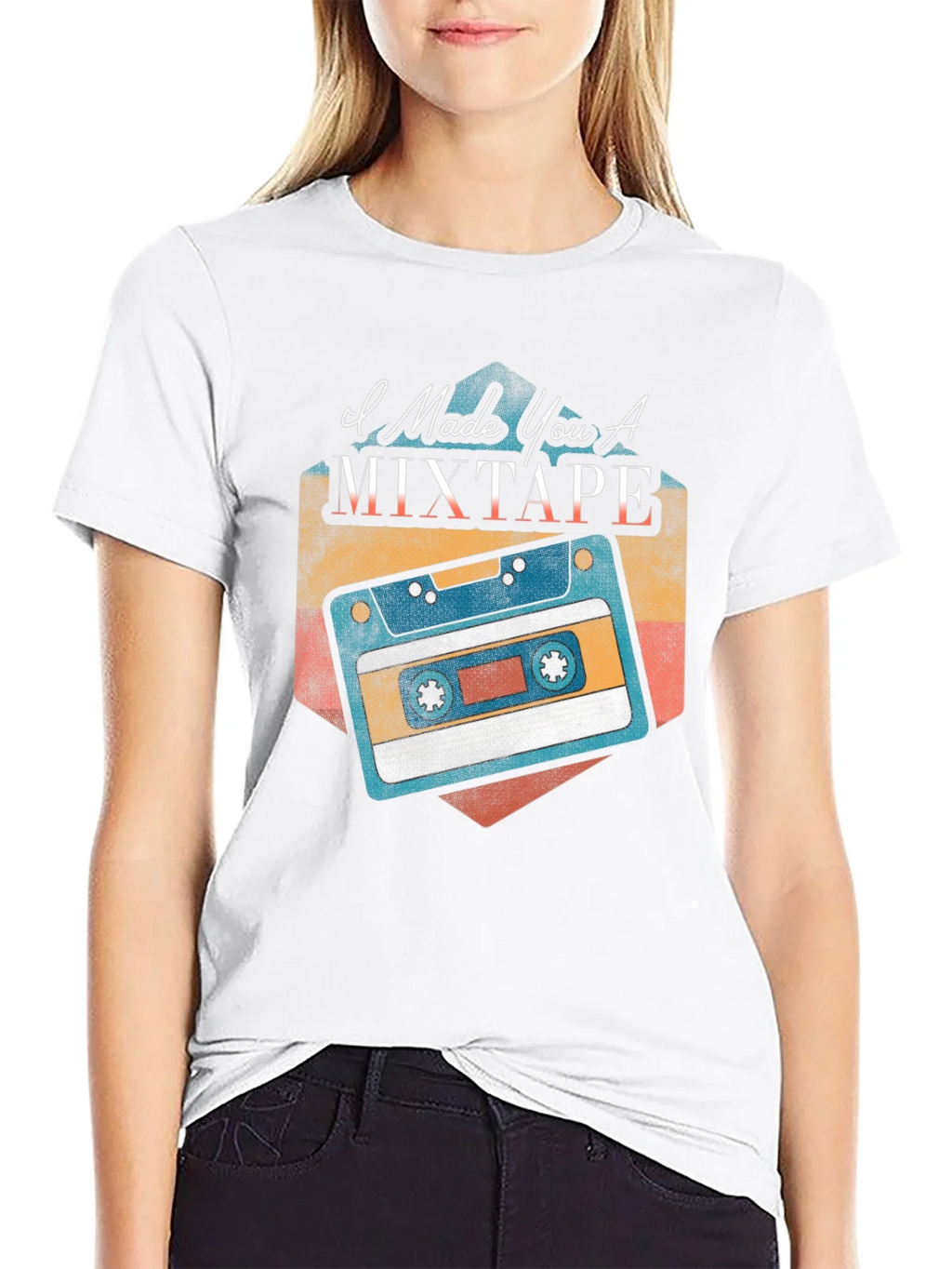 I Made You A Mixtape Black T-Shirt product image 8