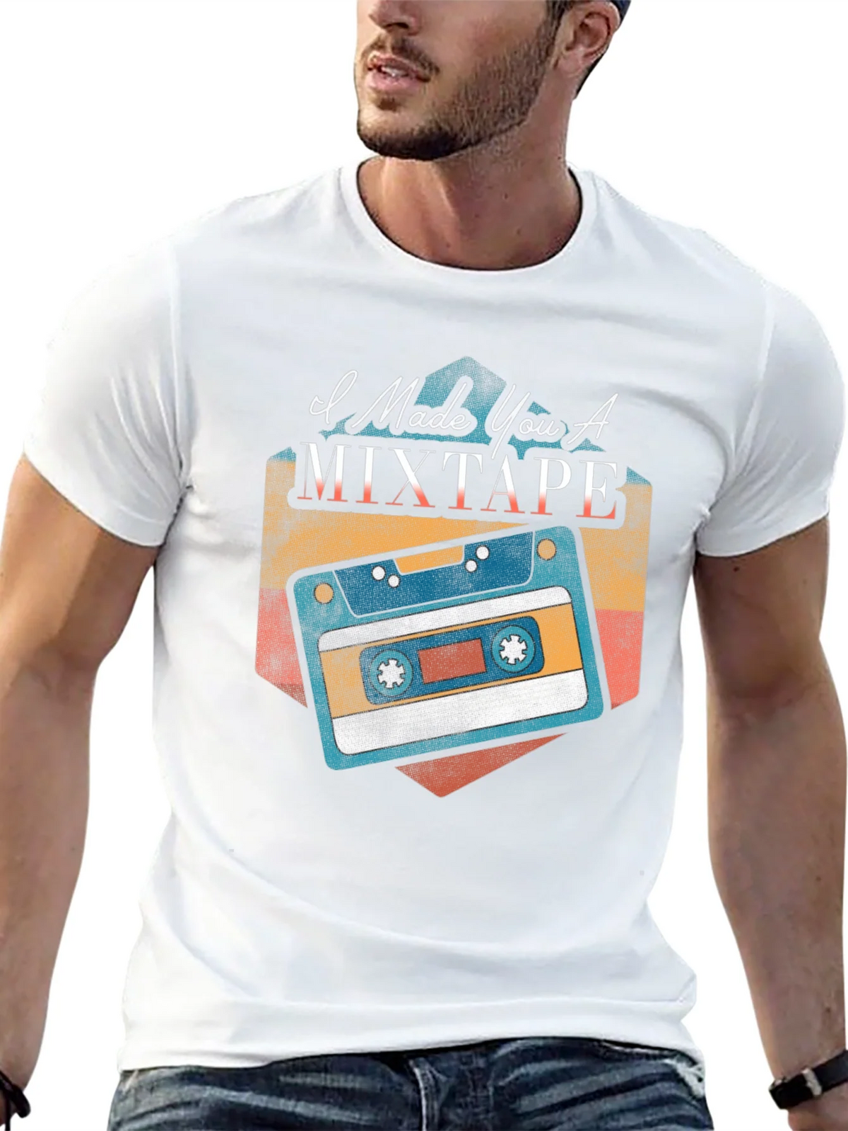 I Made You A Mixtape Black T-Shirt product image 12