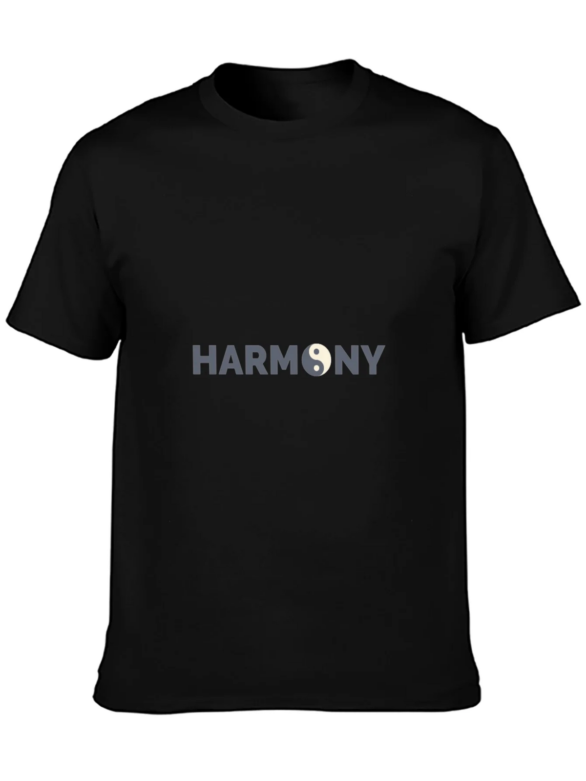 Harmony Yin Yang Graphic Black T-Shirt product image 3
