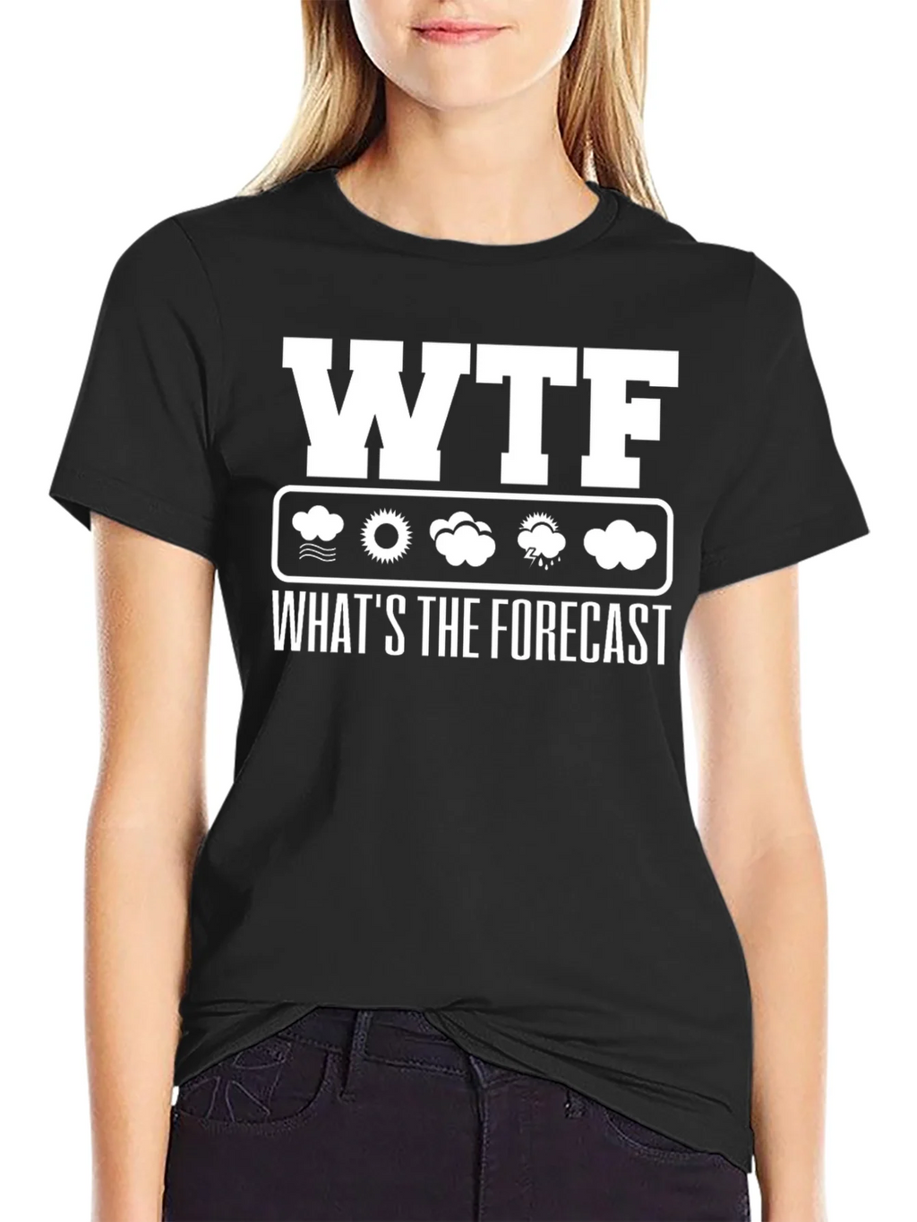 WTF Whats the Forecast Weather Funny T-Shirt product image 2